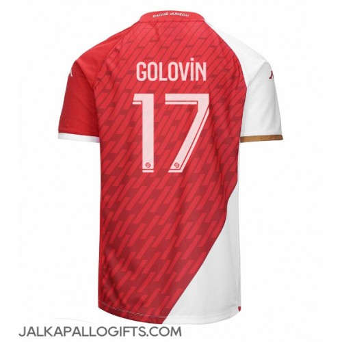 AS Monaco Aleksandr Golovin #17 Kotipaita 2023-24 Lyhythihainen